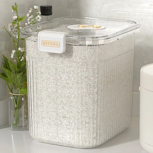 Seau de stockage acrylique grande capacité de 15 kg