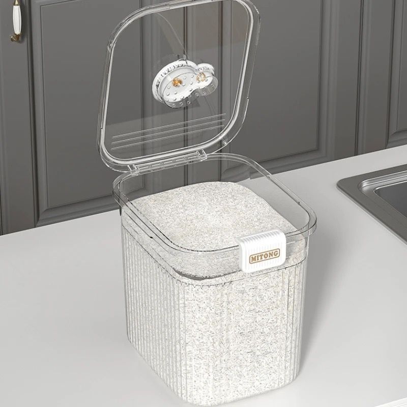 Seau de stockage acrylique grande capacité de 15 kg