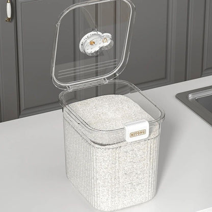 Seau de stockage acrylique grande capacité de 15 kg