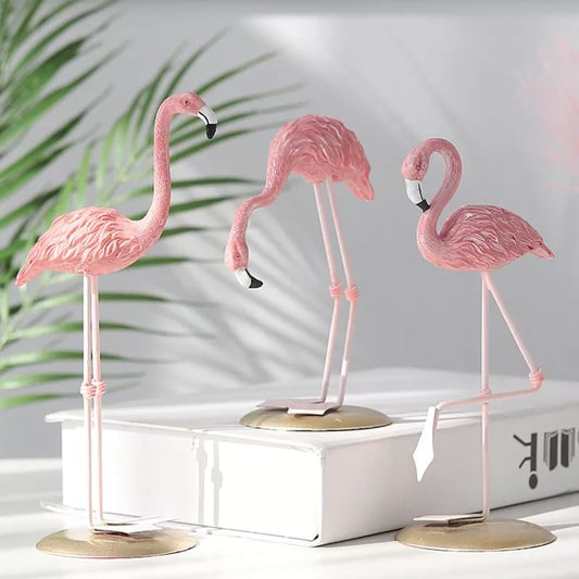 3 pièces Ornement Flamant Décor