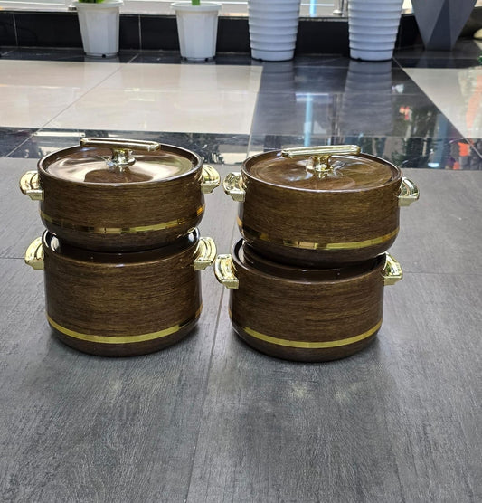 4 pièces Brown Hotpots