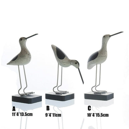 décor d'oiseaux de mouette en bois 3 pièces