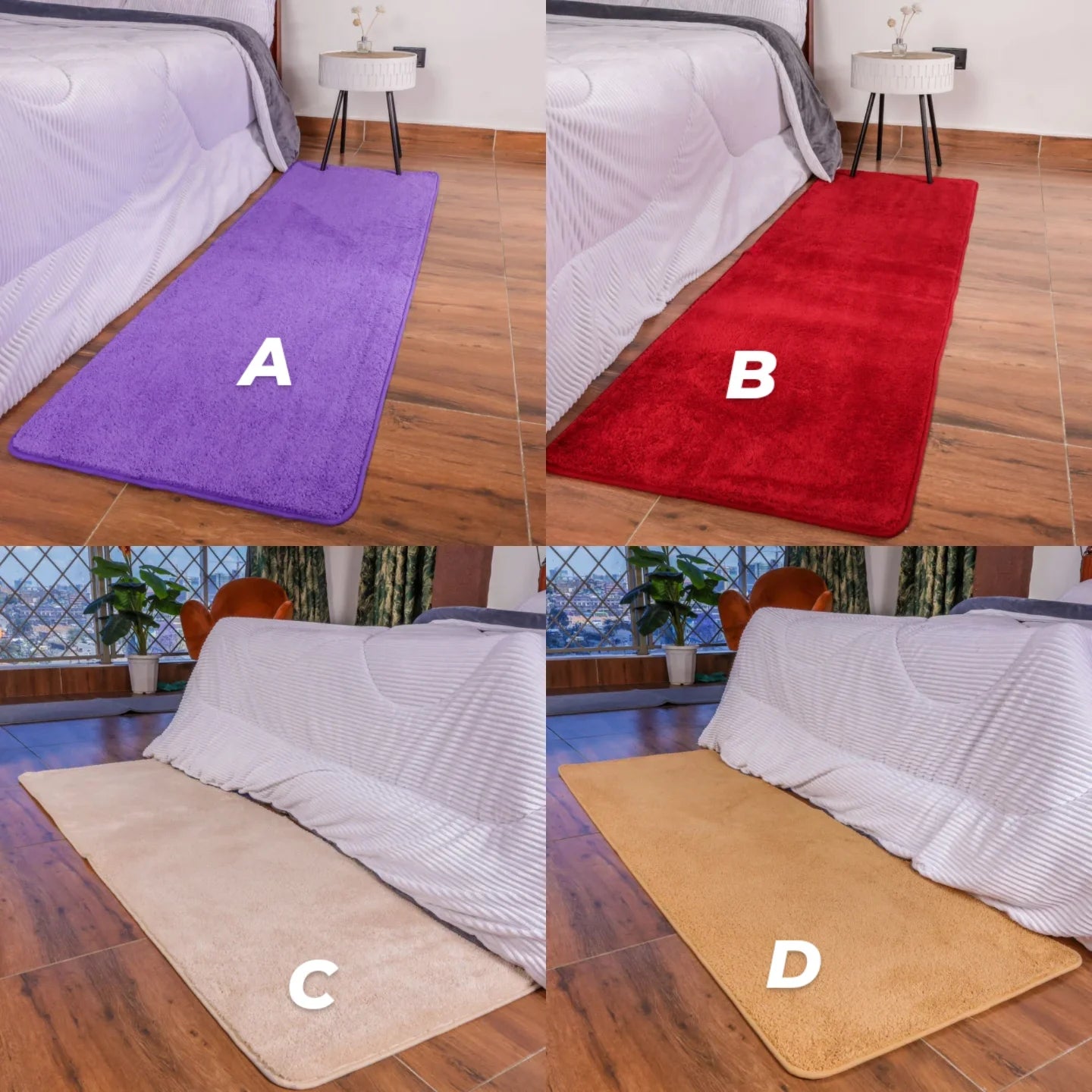 Tapis de chevet absorbant antidérapant