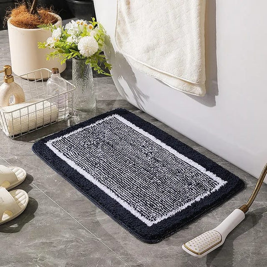 Grand tapis de bain en velours absorbant