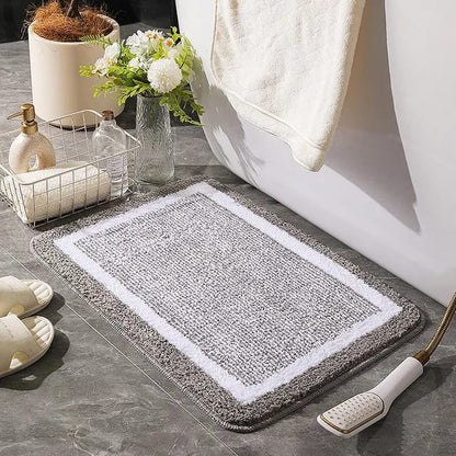 Grand tapis de bain en velours absorbant