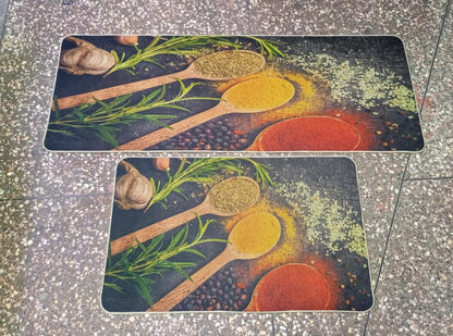 Tapis de cuisine 2 en 1 en caoutchouc