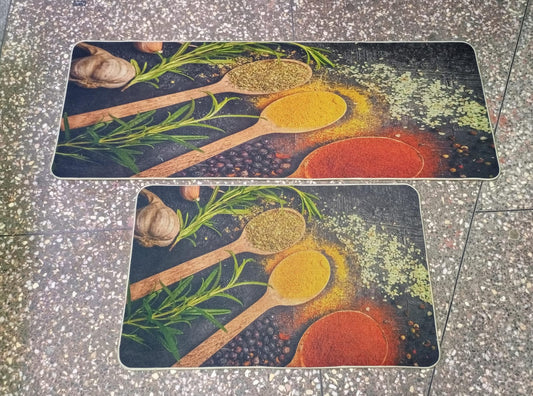 Tapis de cuisine 2 en 1 en caoutchouc