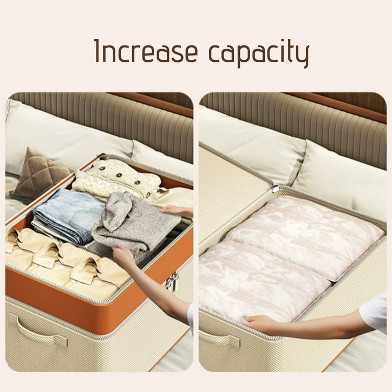 Sac de rangement pour vêtements à fermeture éclair double couche