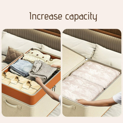 Sac de rangement pour vêtements à fermeture éclair double couche