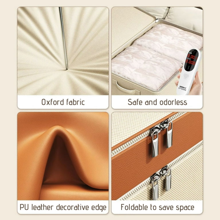 Sac de rangement pour vêtements à fermeture éclair double couche
