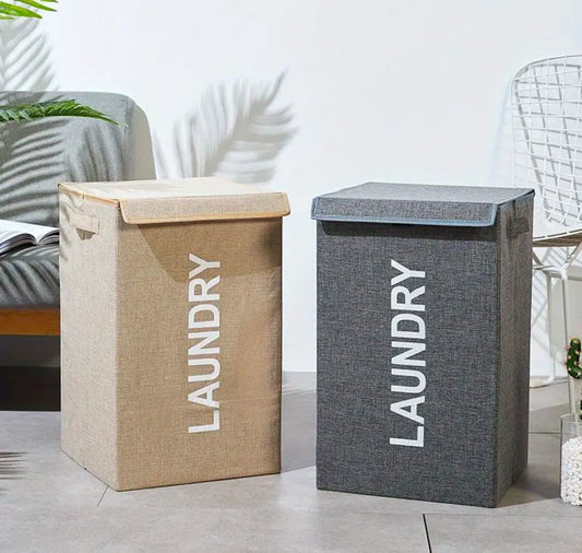 Panier à linge pliable de grande capacité avec poignées
