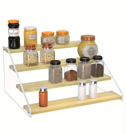3 Tiers en Bambou et Acrylique support multi-usages