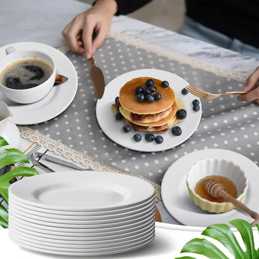 6pcs assiettes en céramique pour hôtel