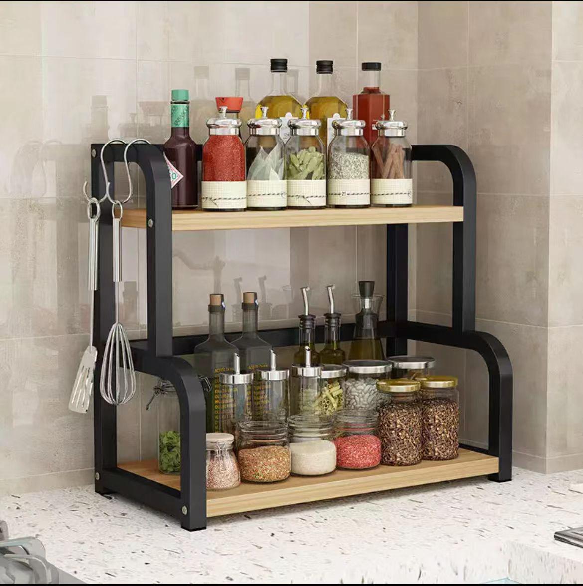 Étagère de rangement de cuisine en acier inoxydable