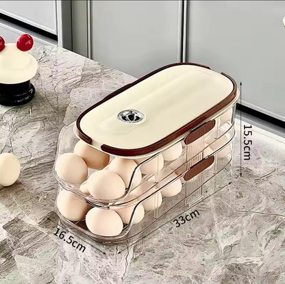 Boîte de stockage d'œufs empilable en acrylique