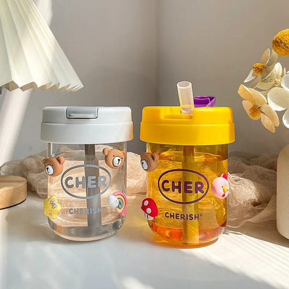 gobelet mignon pour enfants de 300 ml avec paille