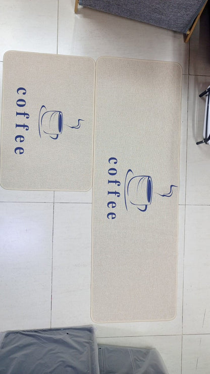 2 pc Tapis de cuisine en caoutchouc