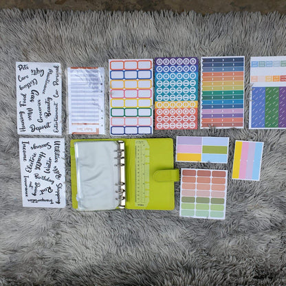 A6 classeur de budget avec emplacement pour carte et porte-stylo
