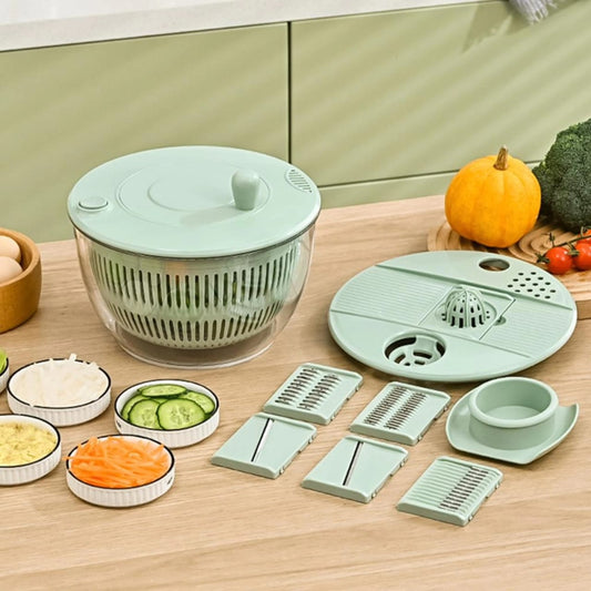 8pcs Essoreuse à salade avec hachoir à légumes