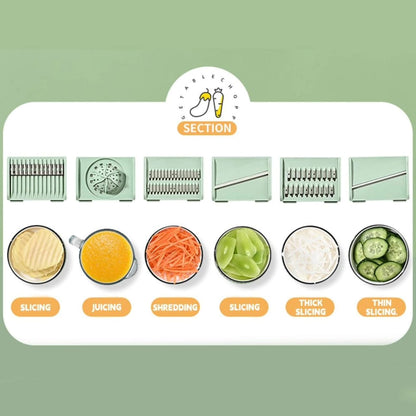 8pcs Essoreuse à salade avec hachoir à légumes