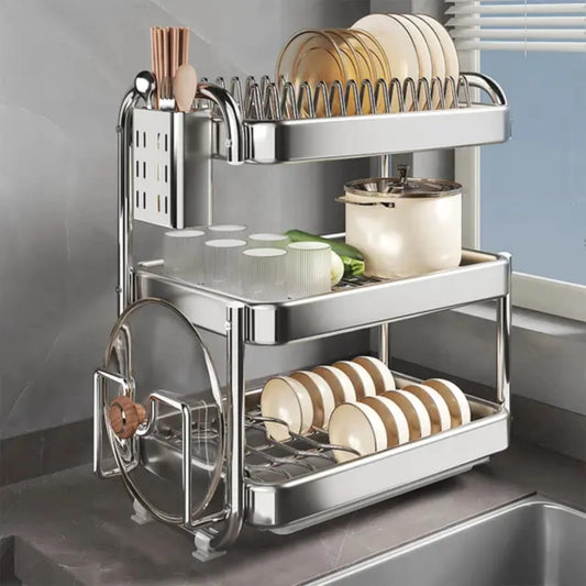 Rince-vaisselle en chrome pour cuisine