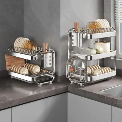 Rince-vaisselle en chrome pour cuisine