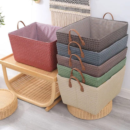 Boîte de rangement en osier