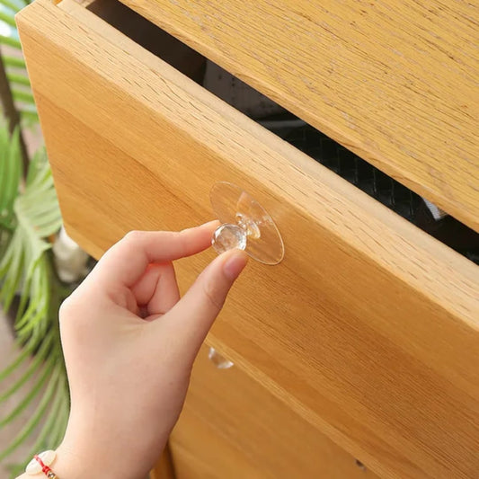 10pcs Crochets Auto-adhésifs Transparent Crystal
