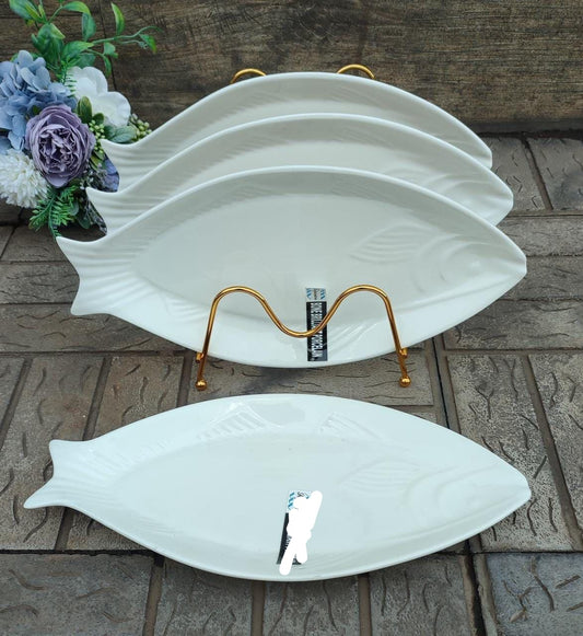 16 pouces 6pc Assiettes en céramique poisson