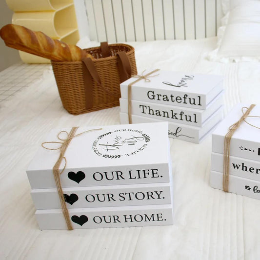 Ensemble de 3 livres décoratifs