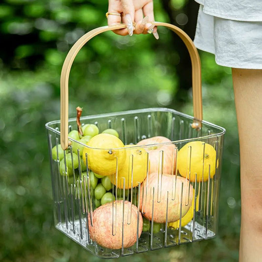 Panier de rangement avec poignée