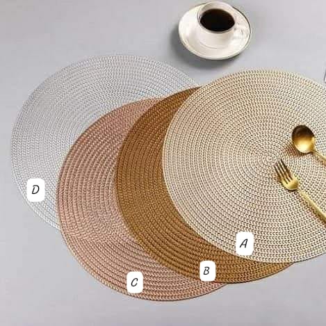 6 pcs Classy non ~ tissés sous plats