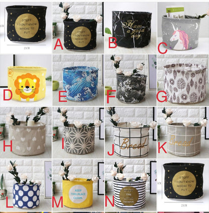 Panier de rangement rond