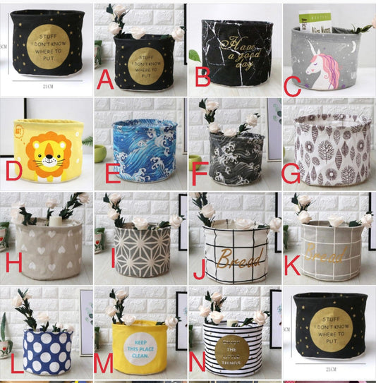 Panier de rangement rond