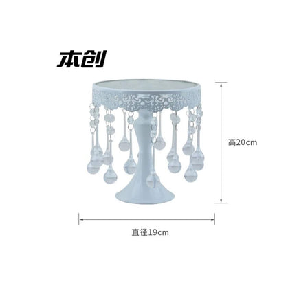 3Pcs Support de gâteau blanc