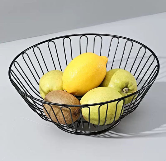 Panier à fruits en métal rond
