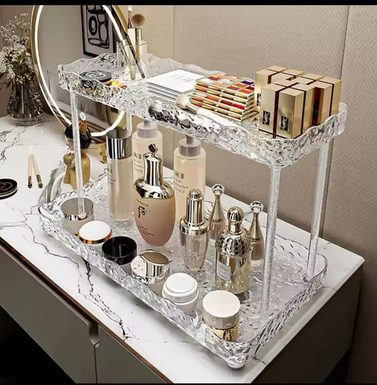 Organisateur de maquillage à 2 niveaux