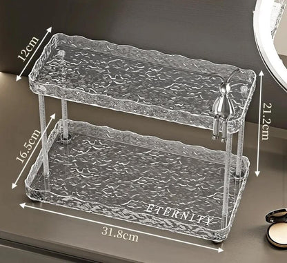 Organisateur de maquillage à 2 niveaux