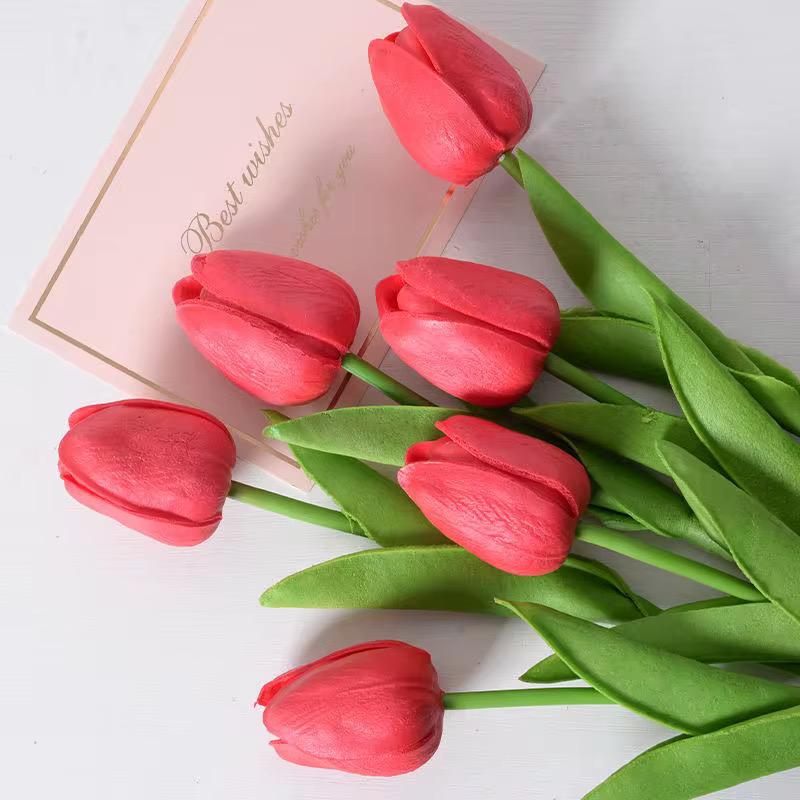 3 pcs Fleurs de Tulipe Artificielles