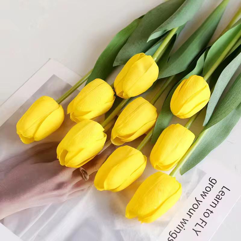 3 pcs Fleurs de Tulipe Artificielles