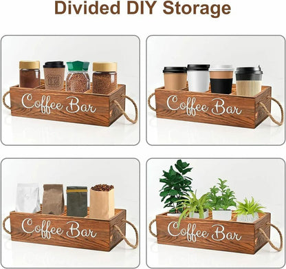 Organisateur en bois pour café/thé