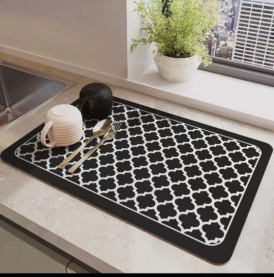Tapis de séchage à vaisselle anti-dérapant