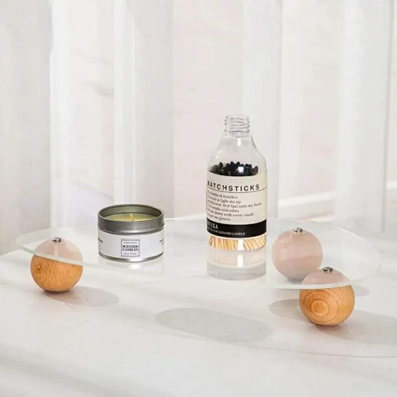 Bougie / plateau décoratif