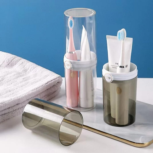 Porte-brosse à dents et dentifrice de voyage