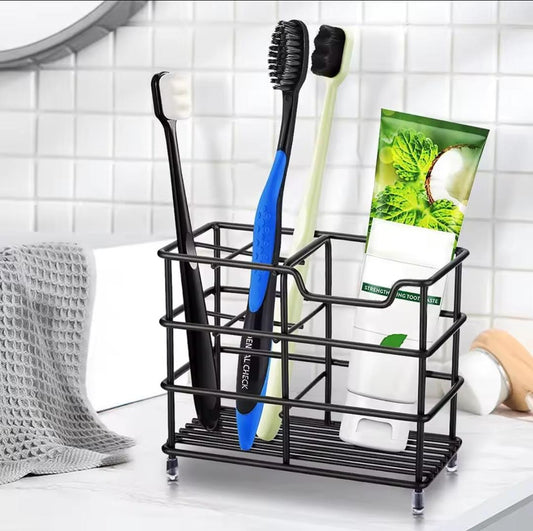 Organisateur de brosse à dents/pâte métallique