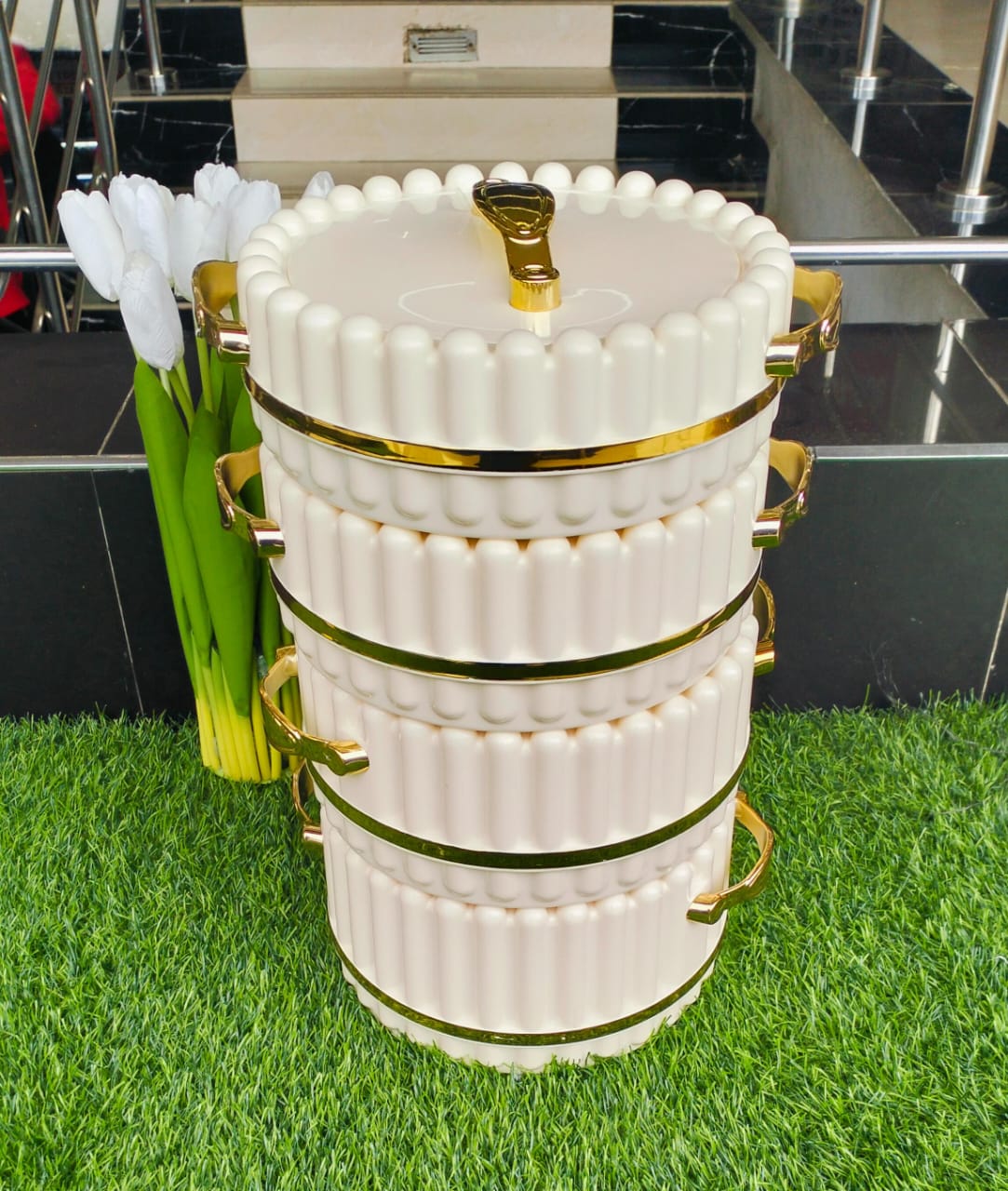 4pc Pot chaud isolé