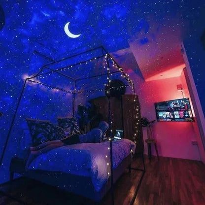 Floroux Galaxy Projecteur | Projecteur LED ciel étoilé | Lumière d'ambiance & veilleuse | Lumières magiques pour la maison