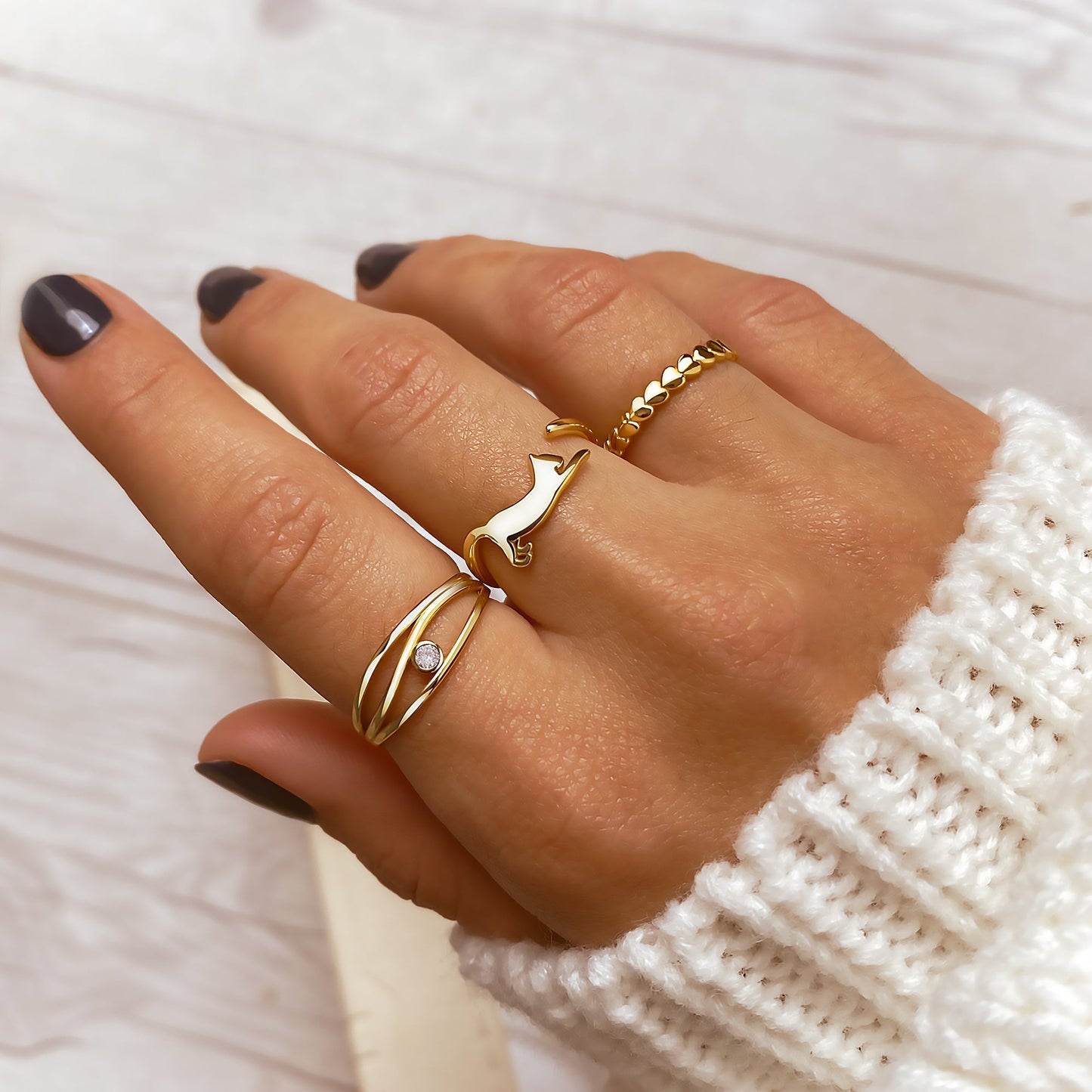 Aurora Heart Ring - Une touche d'élégance