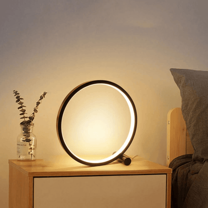 Halo Glo Lampe – lampe de table LED ronde minimaliste dimmable