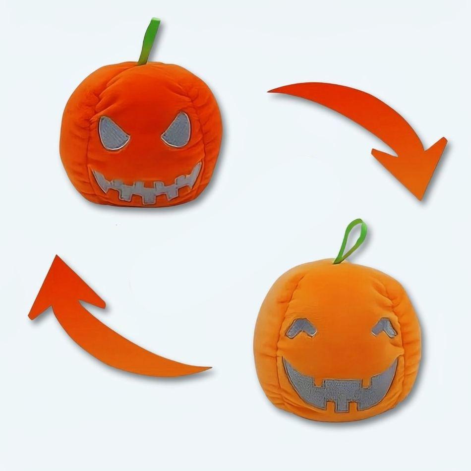 Floroux - Jouet en peluche réversible magique pour Halloween avec fonction lumineuse